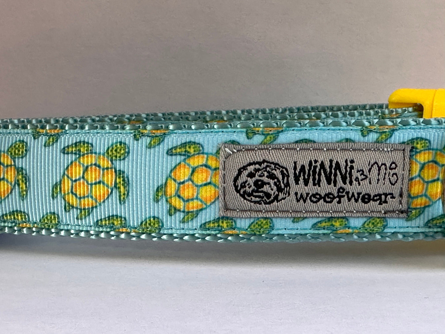 Sea Turtle Dog Collar: Handmade Ribbon Collar