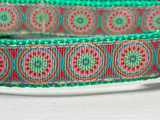 Pink & Green Mosaic Circles