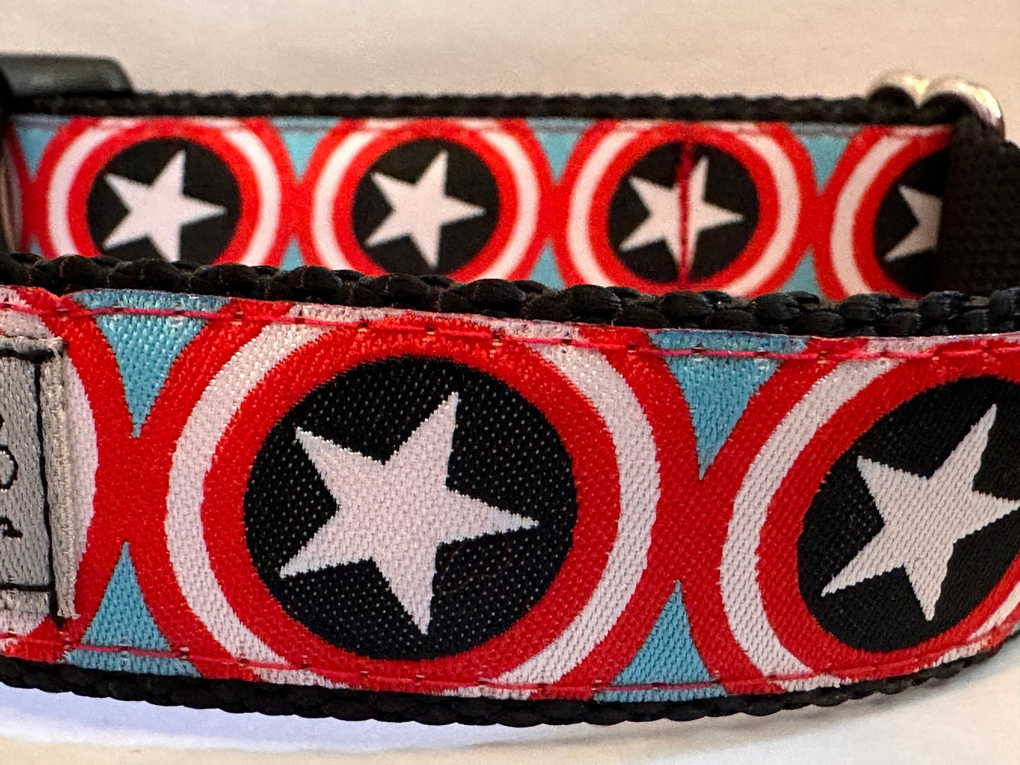Super Hero Captain America Dog Collar