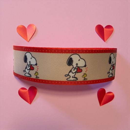 Best Friends Puppy Love 1.5 inch dog collars, Valentines Day