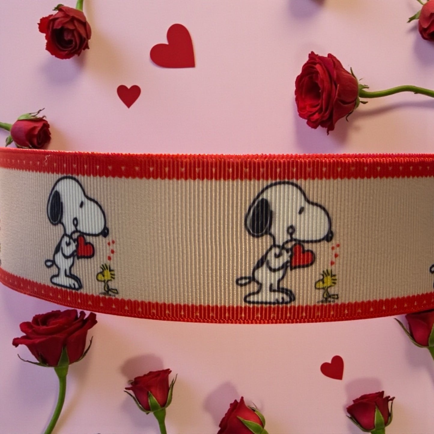 Best Friends Puppy Love 1.5 inch dog collars, Valentines Day