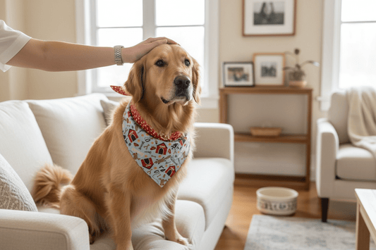 100% Cotton Dog House Bandana - Winni&Me Woofwear