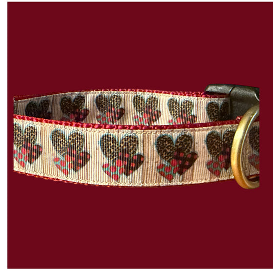 Triple Hearts Dog collars