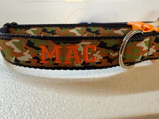 Camouflage Dog Collar - Dog Collars - Winni&Me Woofwear