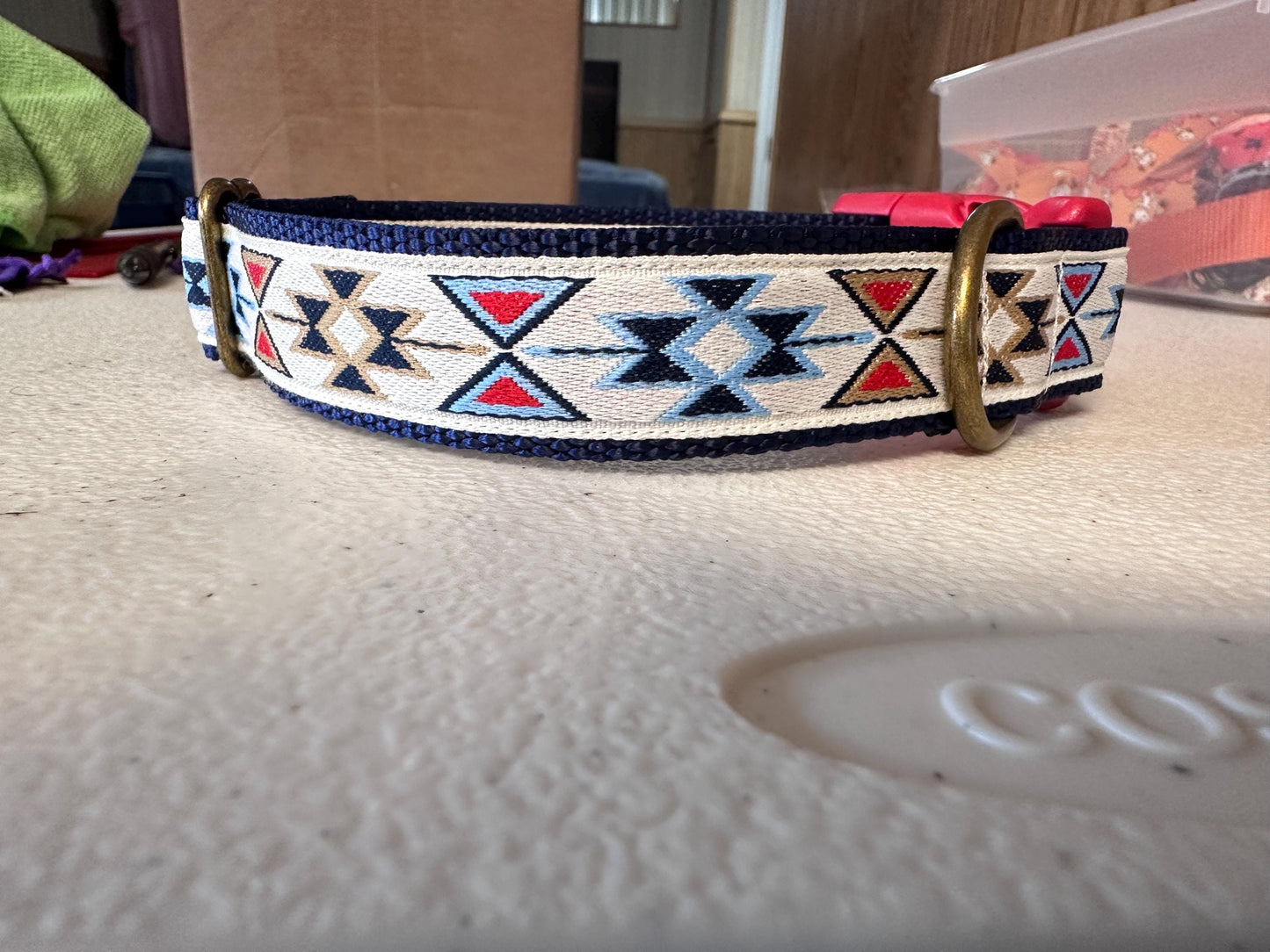 Geometric Aztec Dog Collar