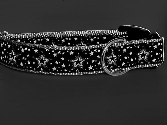 Stary Night Wide Dog Collar/1.5 inch Collar - Winni&Me Woofwear