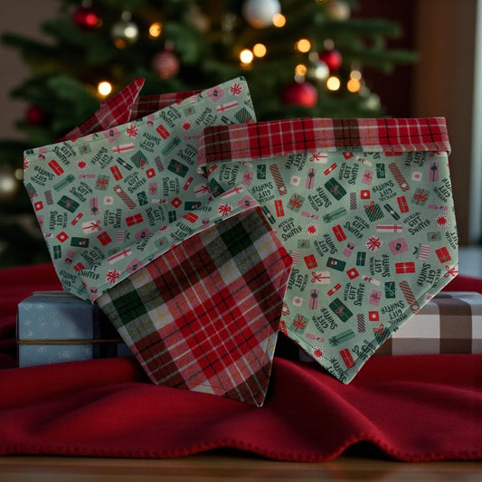 Official Gift Sniffer Reversible Bandana w/Optional Embroidery - Winni&Me Woofwear