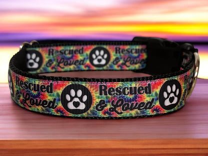 Rescued and Loved Dog Collar