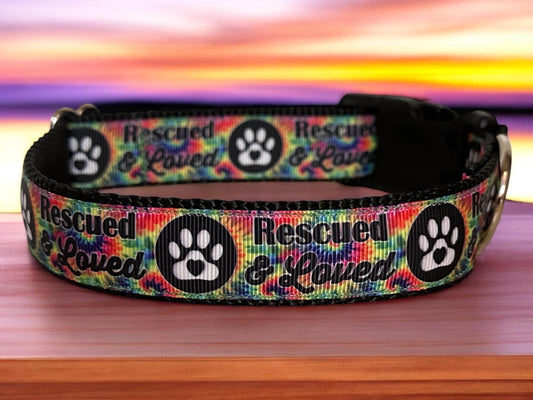 Rescued and Loved Dog Collar