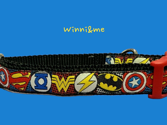 The Mighty Super Heroes Dog Collar - Winni&Me Woofwear