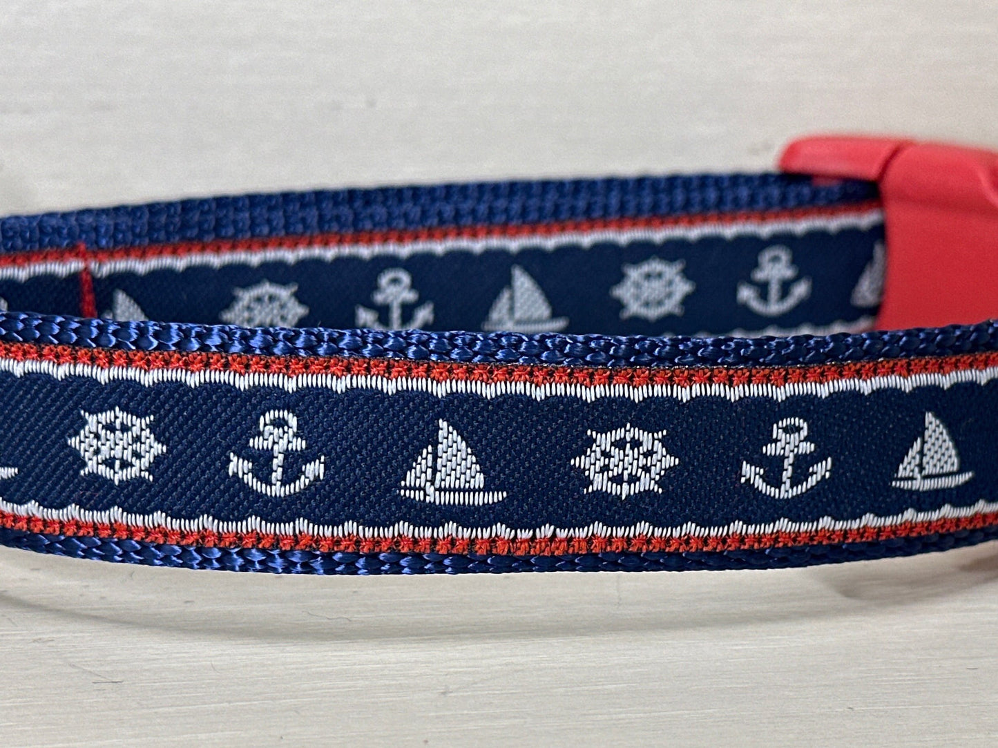 Let's Go Sailing Dog Collar
