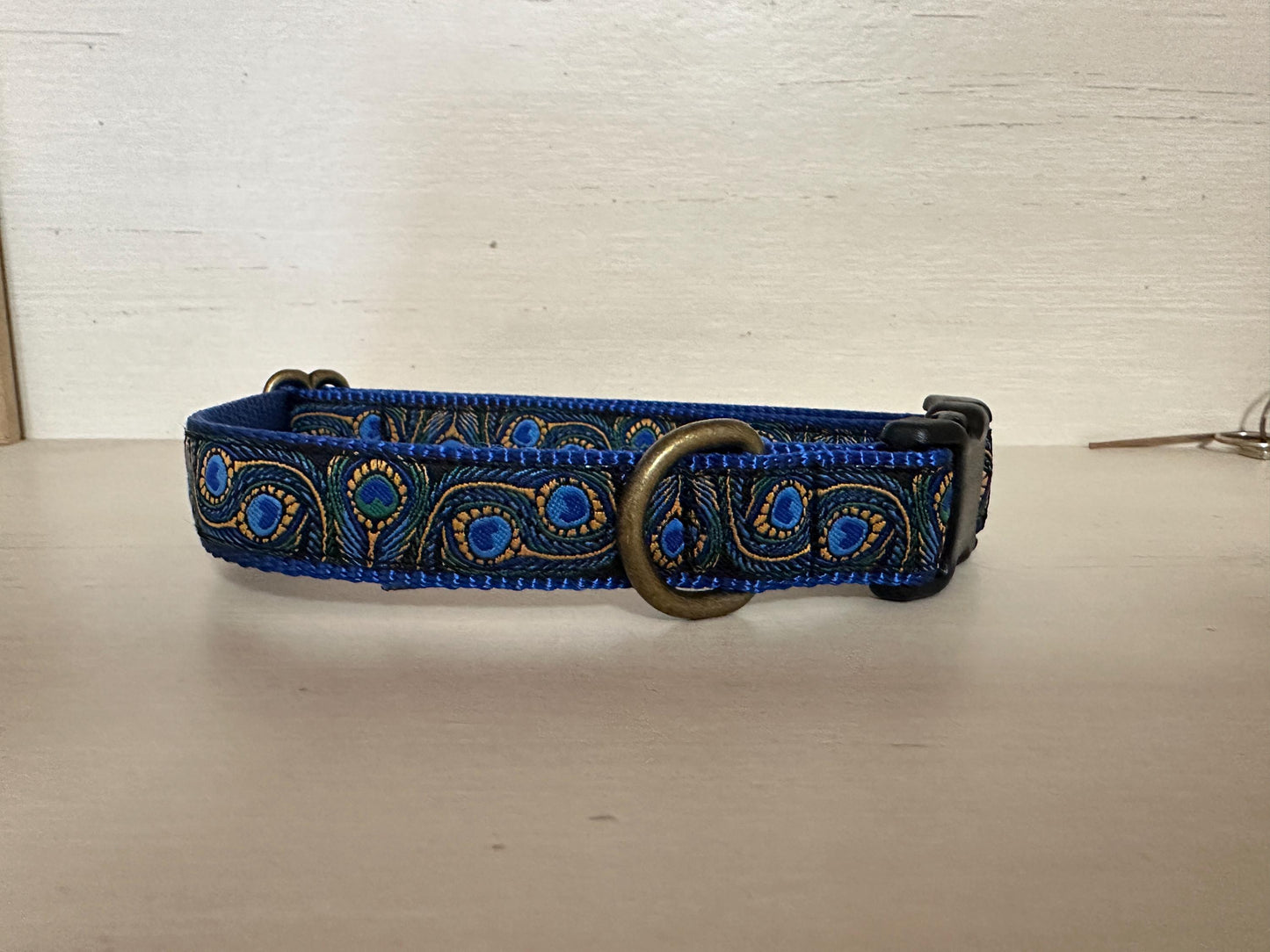 Winni&Me Woofwear Peacock Feather Dog Collar