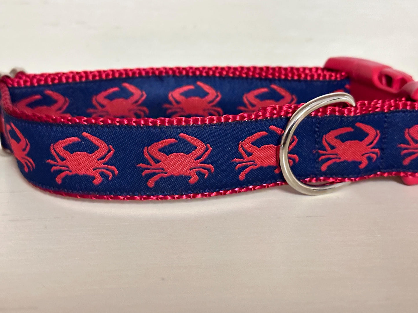 Feeling crabby dog collar, summer collar, blue crabs