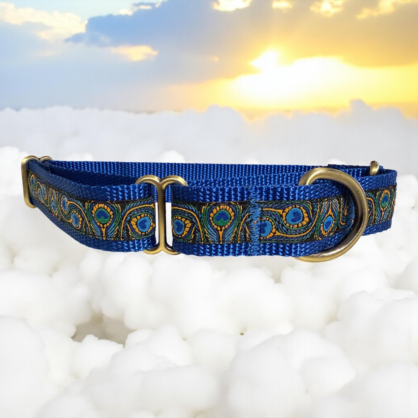 Winni&Me Woofwear Peacock Feather Dog Collar