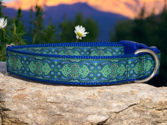 Blue and Green Doggy Collar