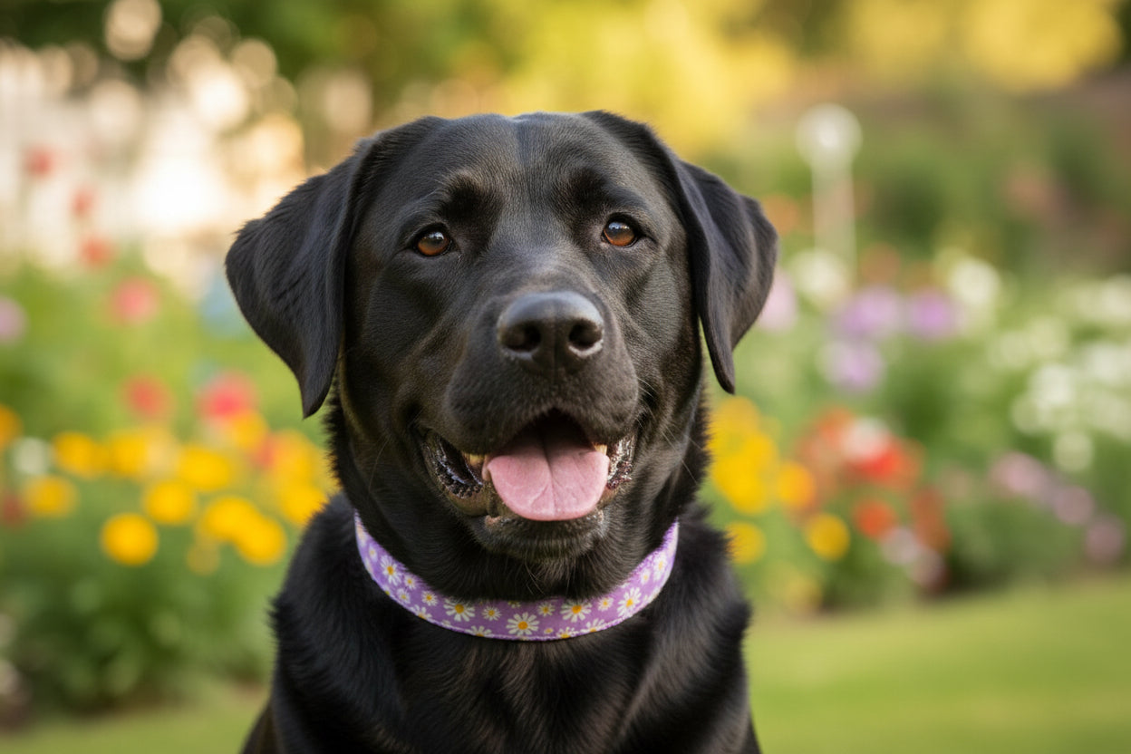 Spring Daisies Dog Collar
