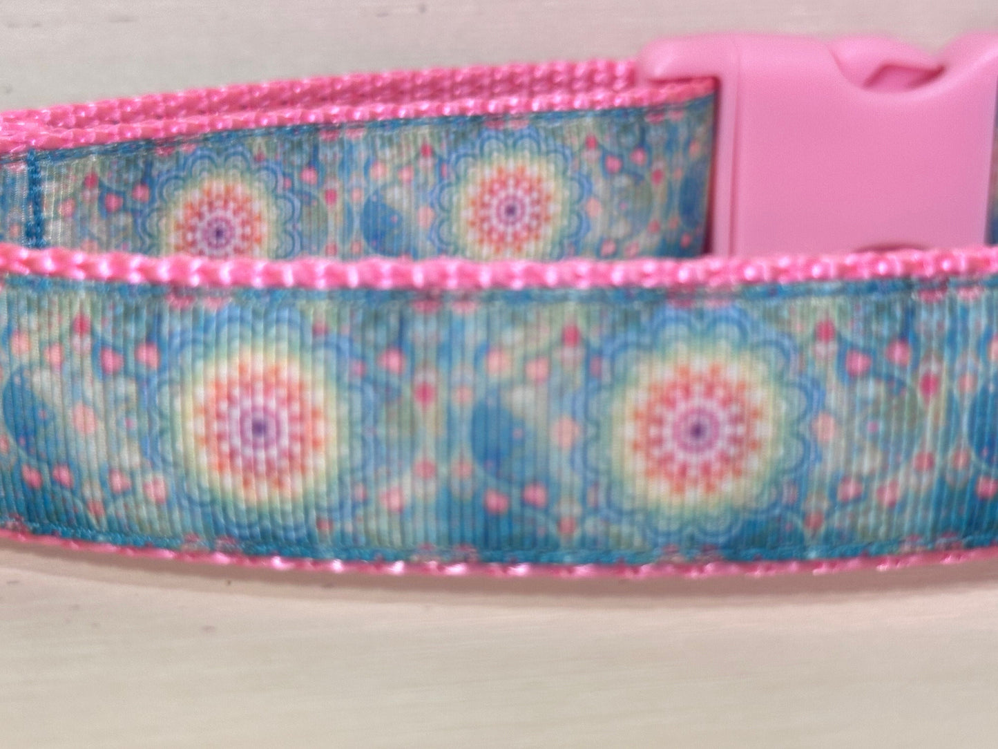 Pink and Torqouise Medallion Collar