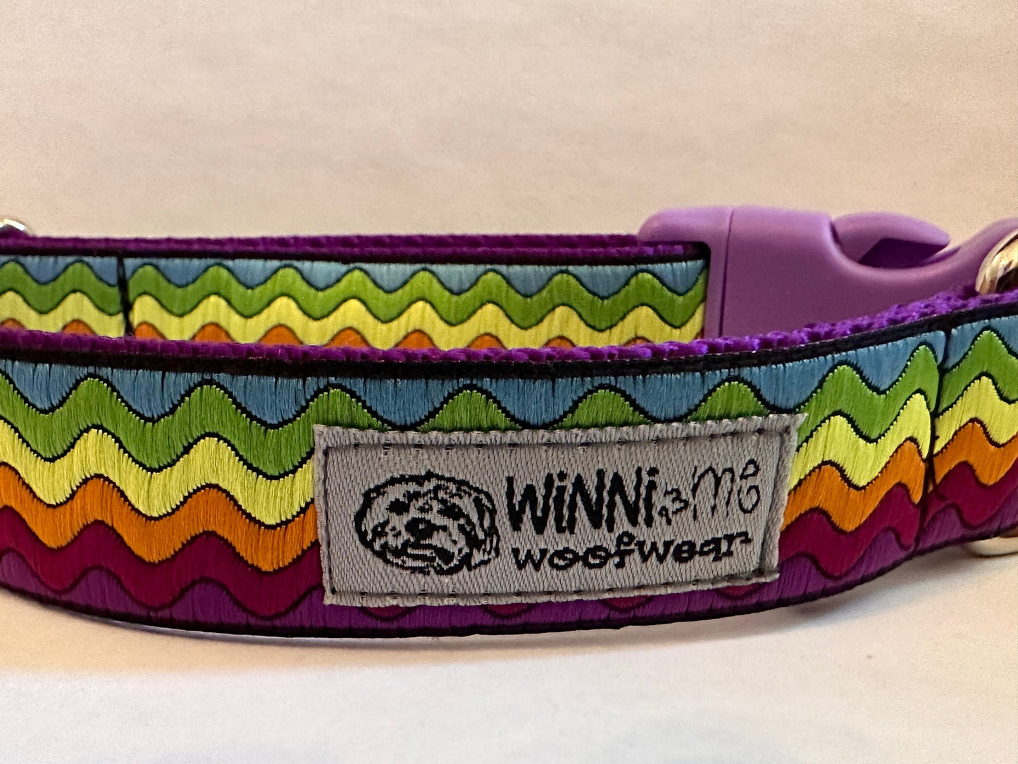 A Wave of Color Dog Collar