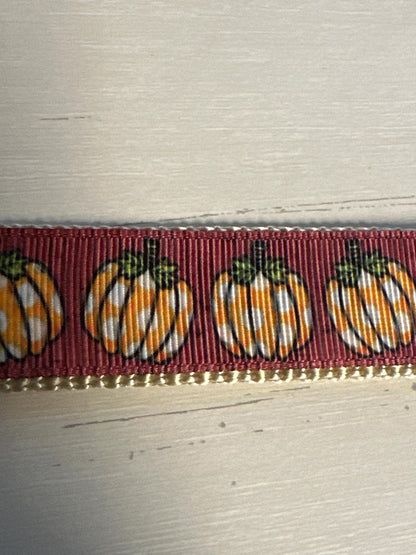 Pumpkin Patch Dog Collar/Fall Pumpkins/Autumn Accessories