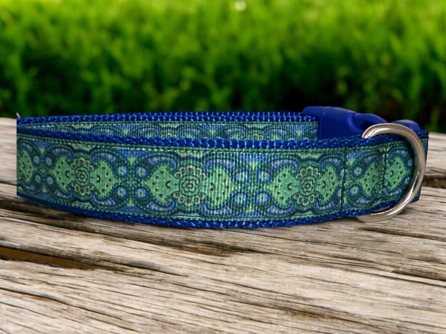 Blue and Green Doggy Collar