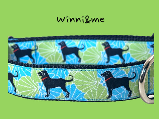 Handmade Dog Collar: Hawaiian Floral Print, Heavyweight Nylon