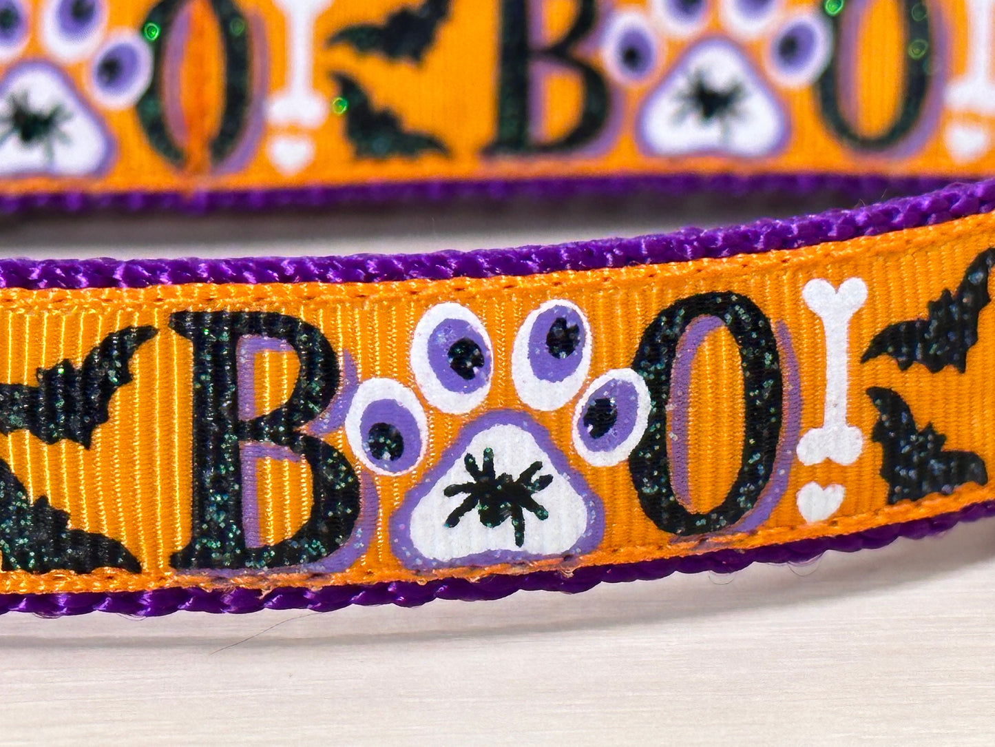 Spooky BOO Dog Collar