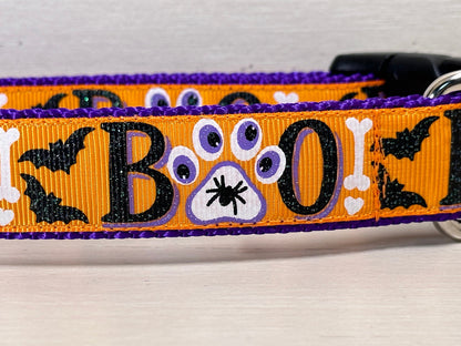 Spooky BOO Dog Collar