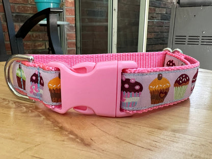 Cupcake Party Dog Collar