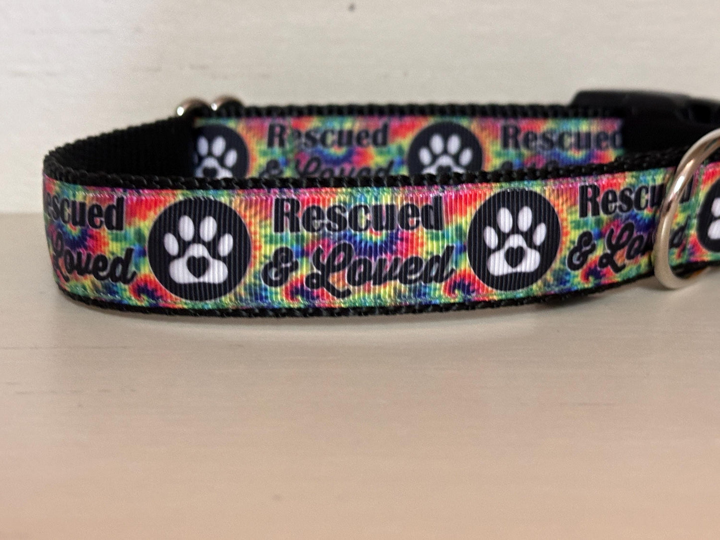 Rescued and Loved Dog Collar