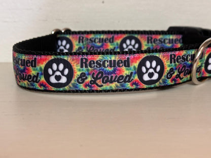 Rescued and Loved Dog Collar