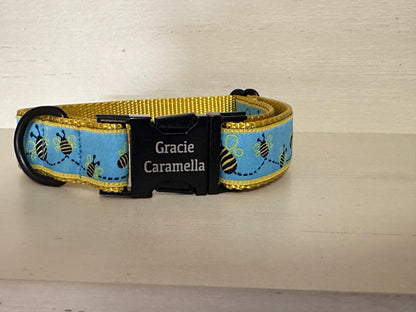 Buzzing Bee Dog Collar/Summer Dog Collar/Honey Bees
