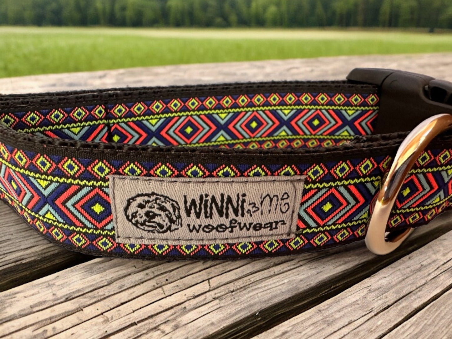 1.5 inch width Diamond Dog Collar