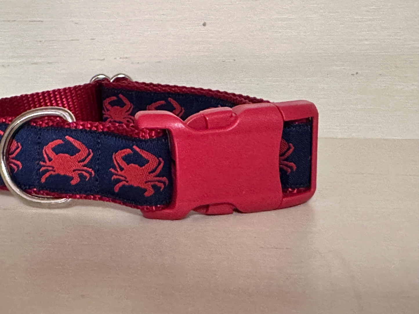 Feeling crabby dog collar, summer collar, blue crabs