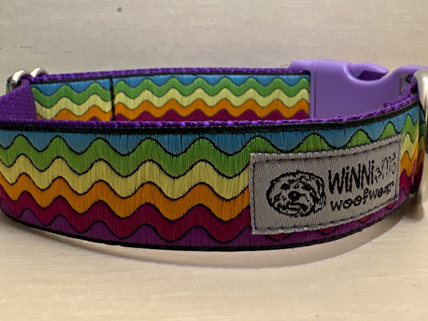 A Wave of Color Dog Collar