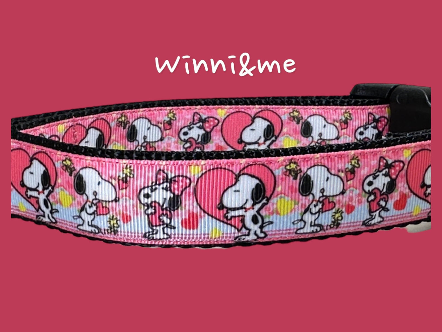 Love Beagle Valentine Dog Collar