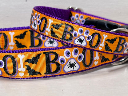 Spooky BOO Dog Collar