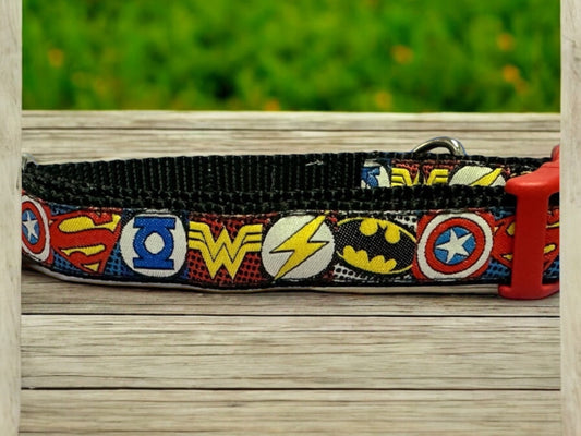 The Mighty Super Heroes Dog Collar - Winni&Me Woofwear