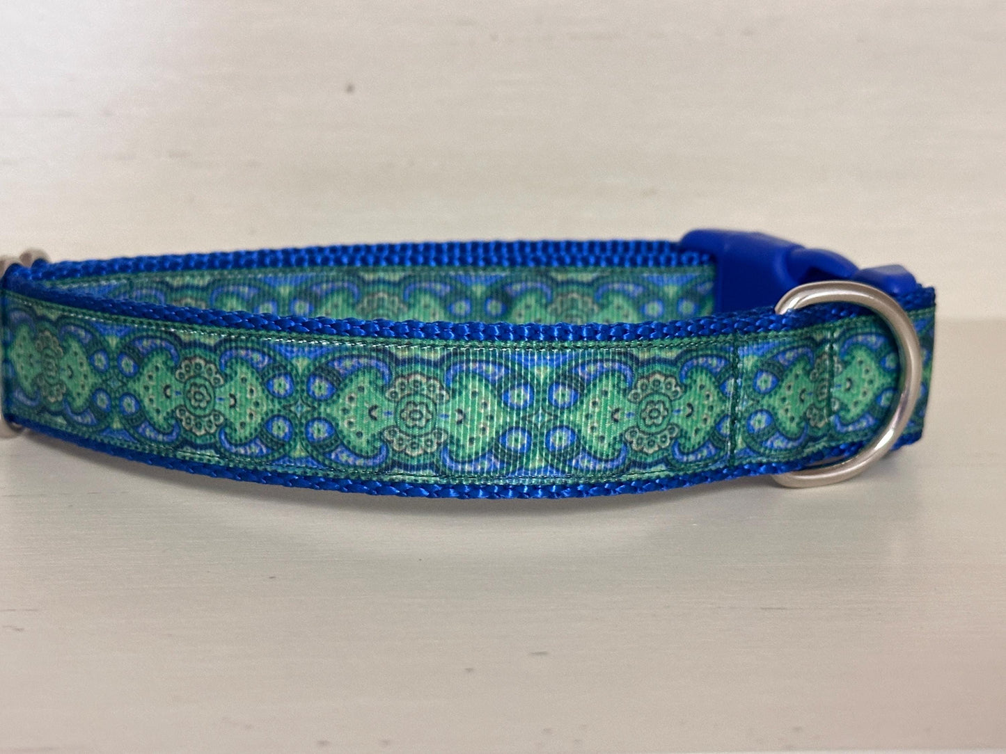 Blue and Green Doggy Collar
