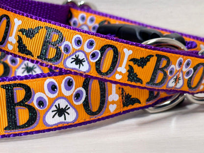 Spooky BOO Dog Collar