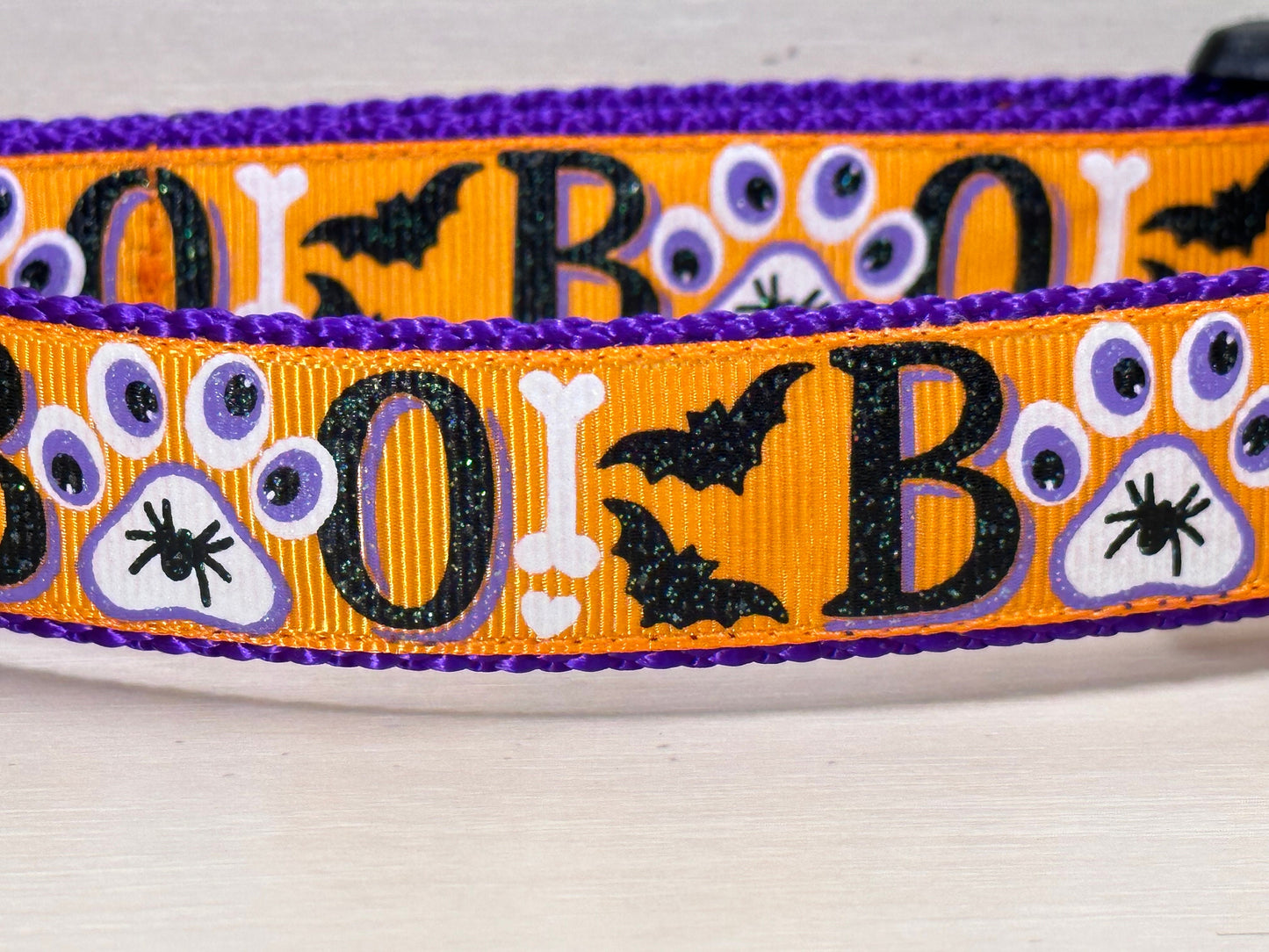 Spooky BOO Dog Collar