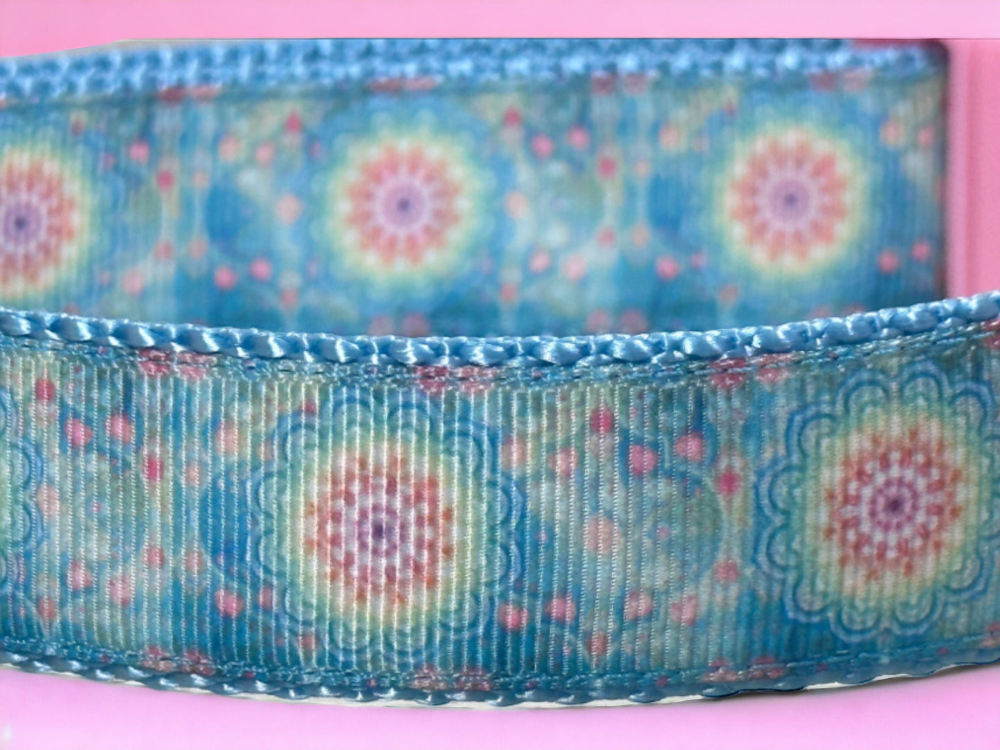 Pink and Torqouise Medallion Collar