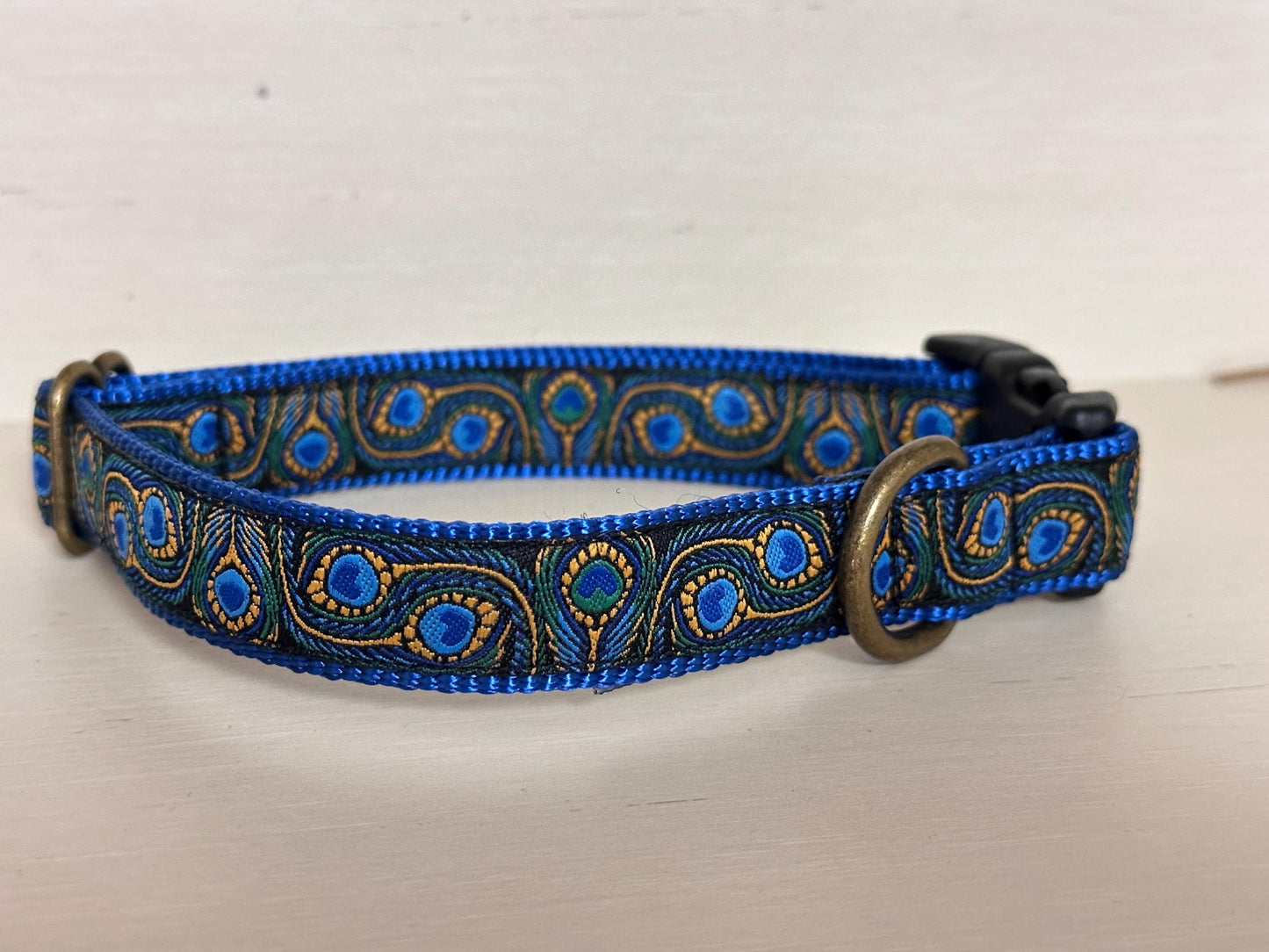 Winni&Me Woofwear Peacock Feather Dog Collar