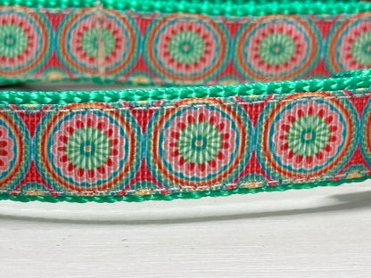 Pink & Green Mosaic Circles