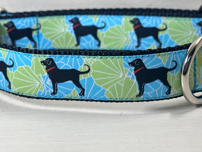 Handmade Dog Collar: Hawaiian Floral Print, Heavyweight Nylon