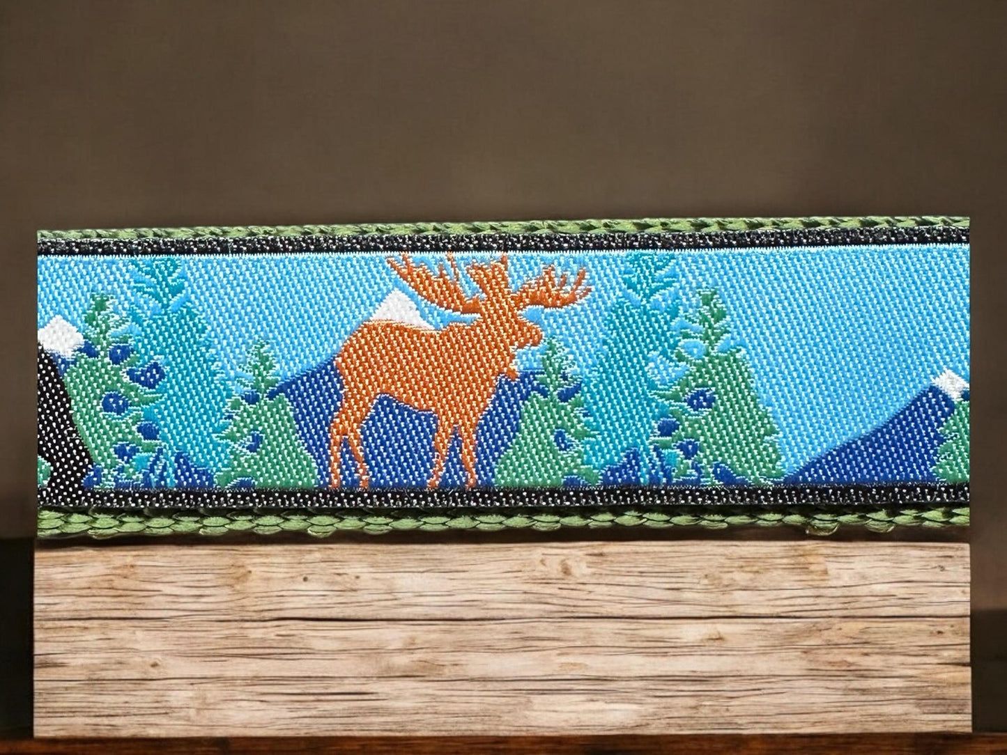 Bear and Moose Forest Friends Dog Collar/Mountain Collars