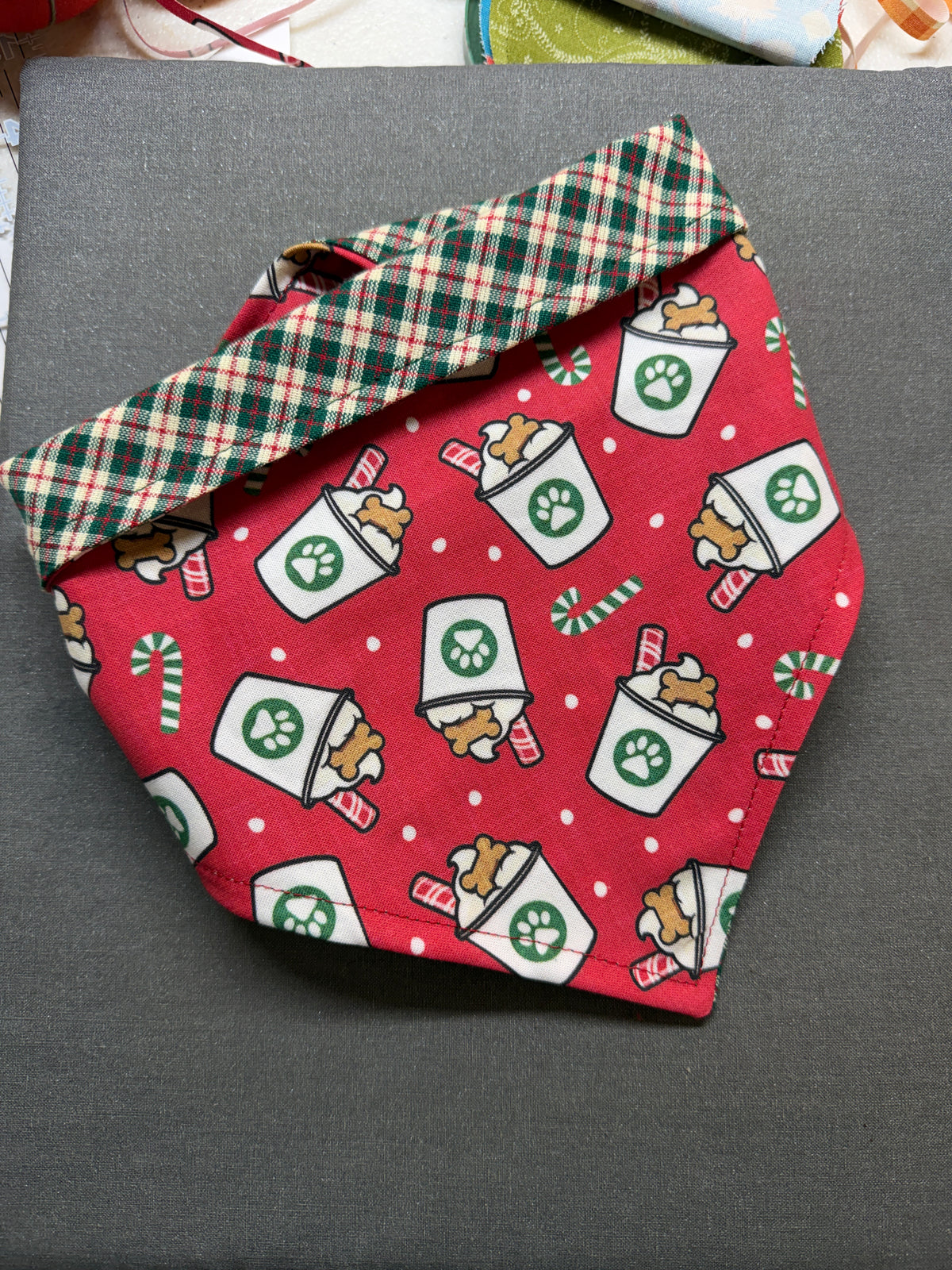 Reversible Holiday PupCup Dog Bandana