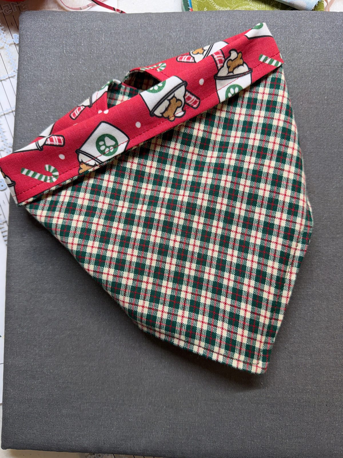 Reversible Holiday PupCup Dog Bandana