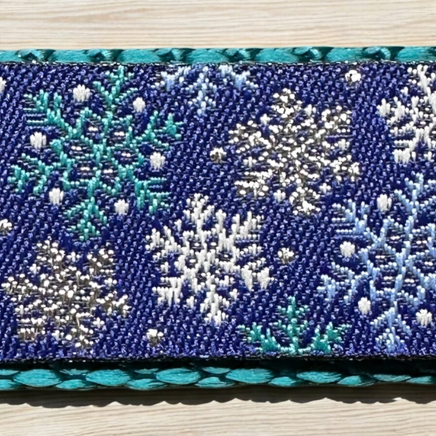 Wide Winter Wonderland Dog Collar