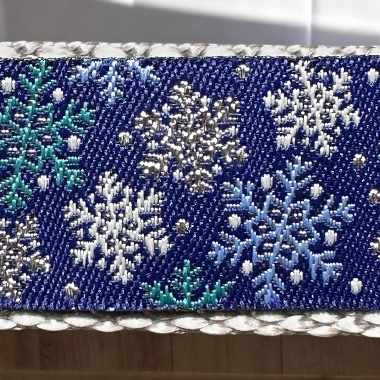 Wide Winter Wonderland Dog Collar