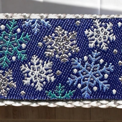 Wide Winter Wonderland Dog Collar